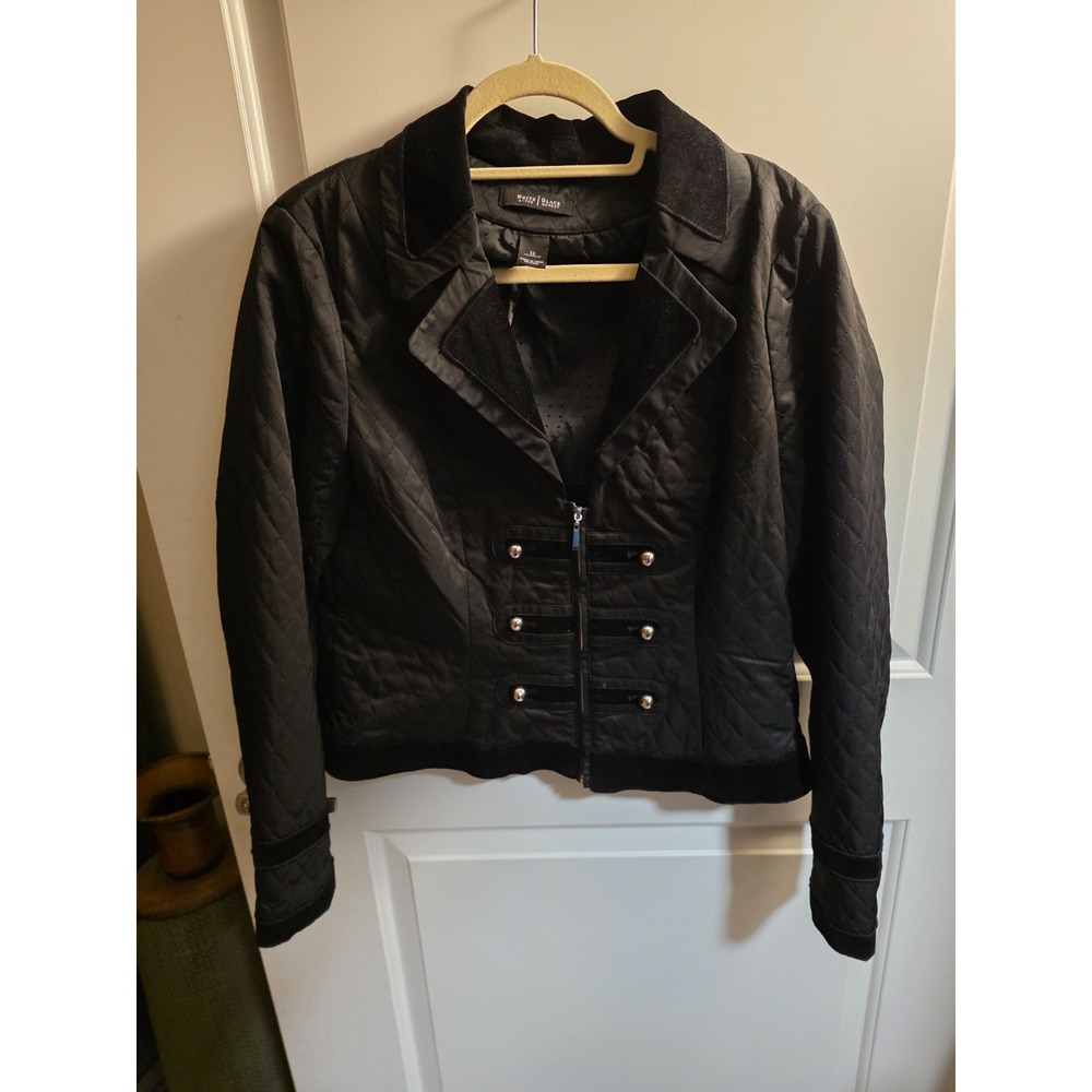 white house black marker zip up circus style jacket